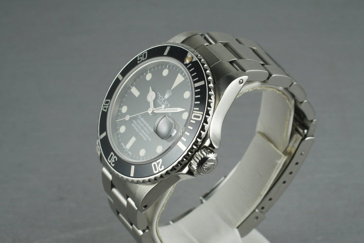 Rolex Submariner 16800 Matte Dial