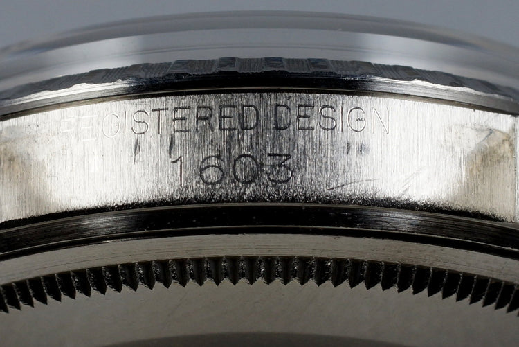 1968 Rolex DateJust 1603 Non-Luminous Dial