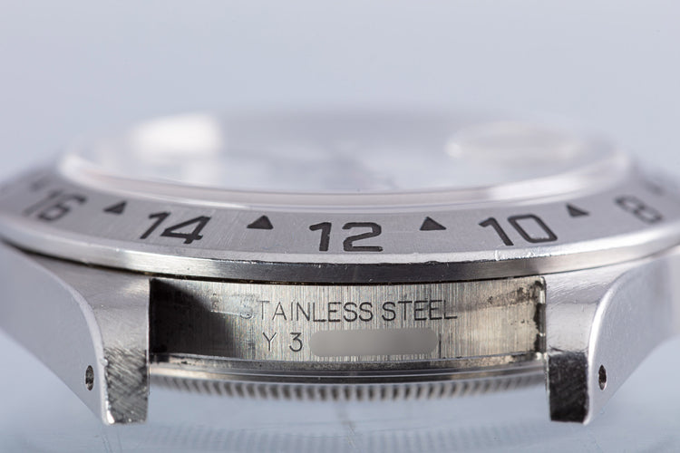 2002 Unpolished Rolex Explorer II 16570 Polar Dial