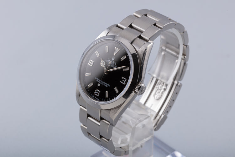 2007 Rolex Explorer 114270 Bezel Engraved