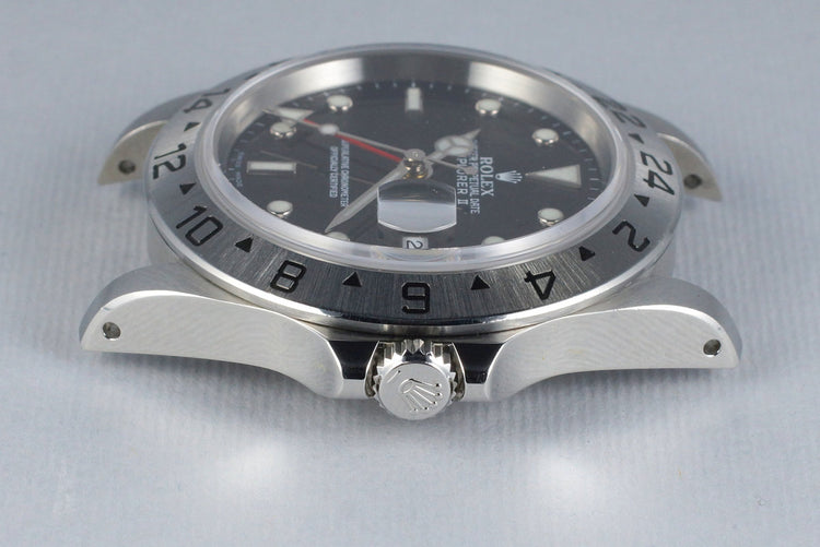 1999 Rolex Explorer II 16570 Black Dial with RSC Papers