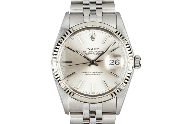 1979 Rolex DateJust 16014 Silver Dial with Service Case