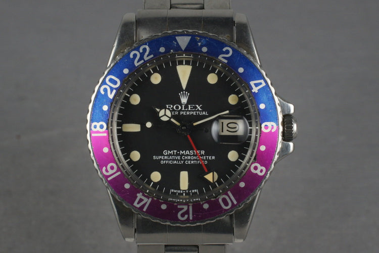 1968 Rolex GMT 1675 with Box and Papers