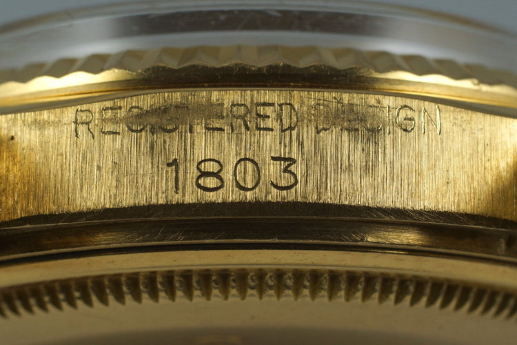 1961 Rolex YG Day-Date 1803 with Box and Papers