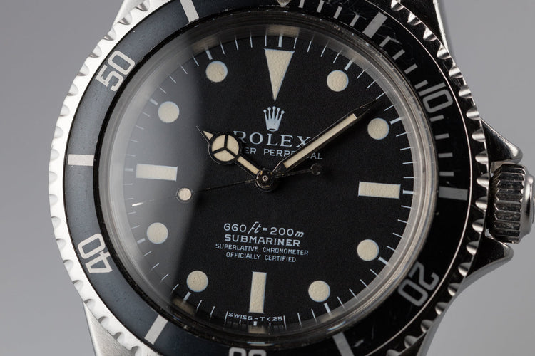 1970 Rolex Submariner 5512 Serif Dial