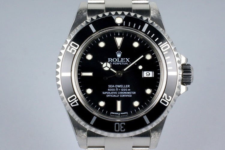 1999 Rolex Sea Dweller 16600 with Box and Papers