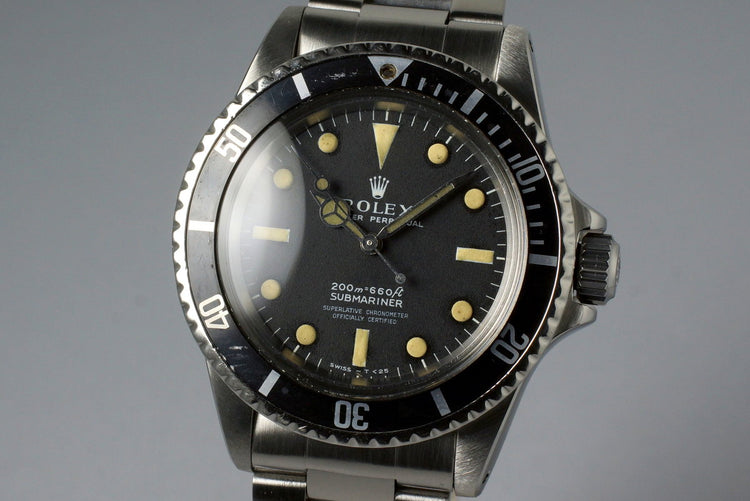1967 Rolex Submariner 5512 4 Line Meters First Dial