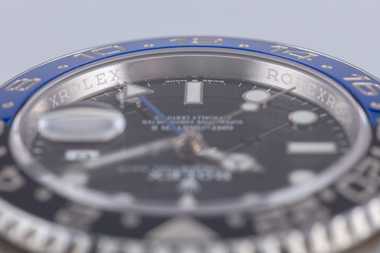 2020 Rolex GMT-Master II 127710BLNR "Batman" with Box & Card