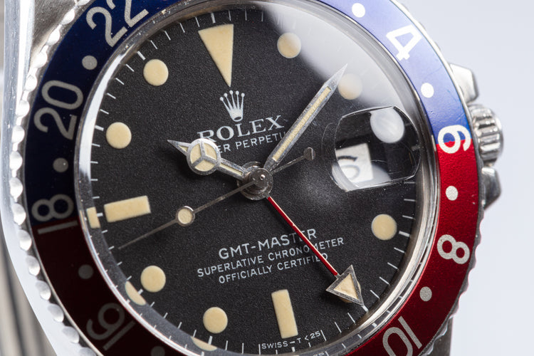 1972 Vintage Rolex GMT-Master 1675 Mk IV Dial