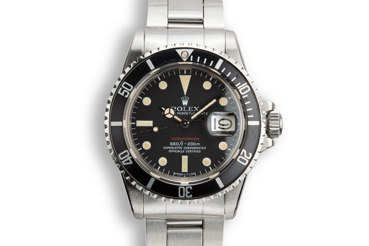 1972 Rolex Red Submariner 1680 MK V Dial