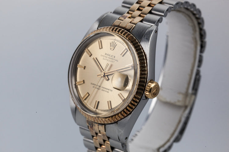 1970 Rolex Two Tone DateJust 1601 Wideboy