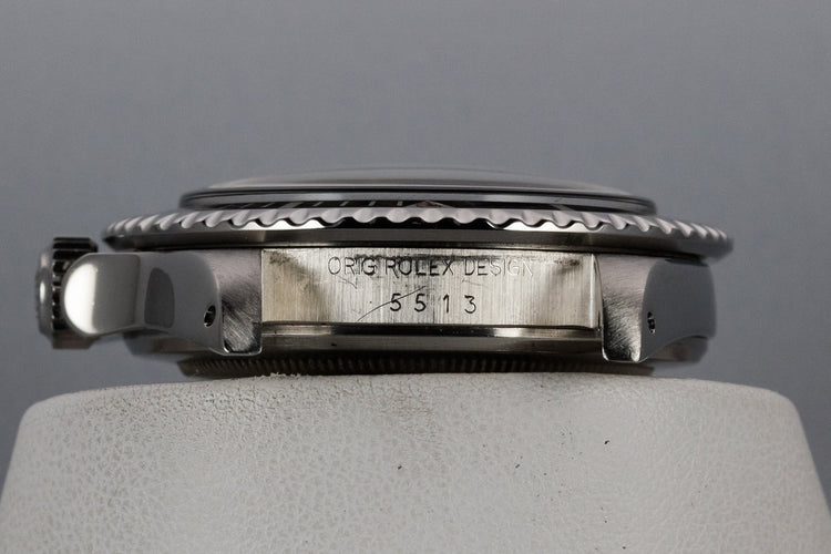 1985 Rolex Submariner 5513 with Glossy Spider Cracked Dial