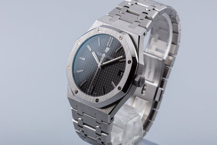 2020 Audemars Piguet 15500ST.00 Royal Oak Black Dial with Box & Papers