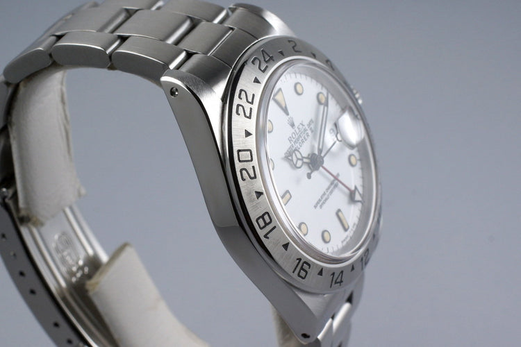 1991 Rolex Explorer II 16570 White Dial