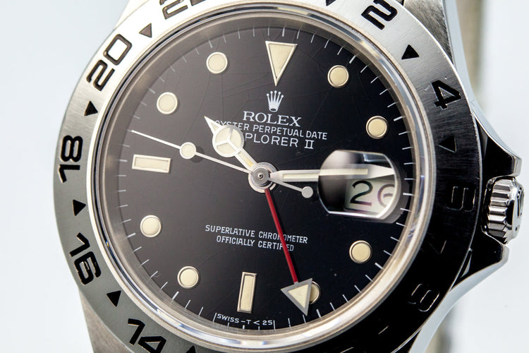 Rolex Explorer II ‘Spider’ Rail Dial 16550 with Box and Booklets