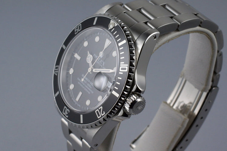 1990 Rolex Submariner 16610 with RSC Papers
