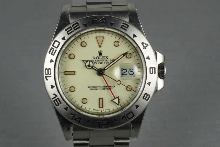 Rolex Explorer II 16550 Cream Rail Dial