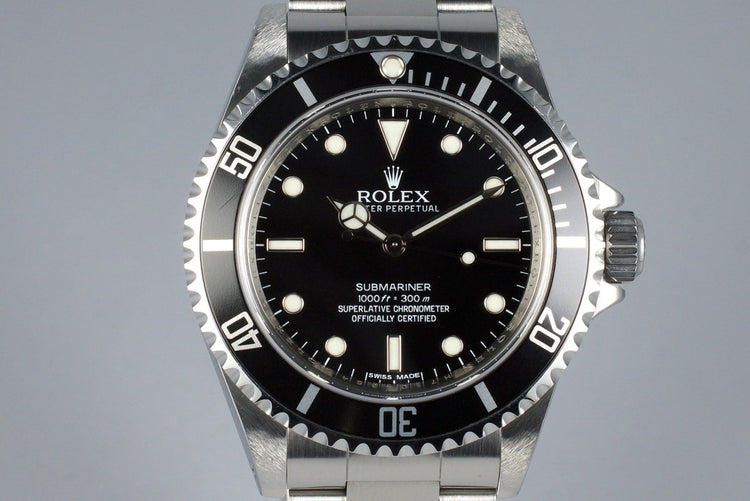 2012 Rolex Submariner 14060M 4 Line Dial