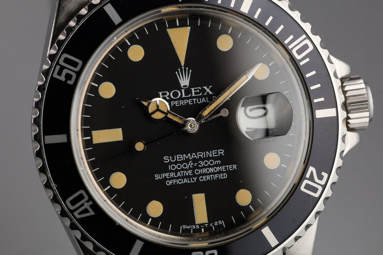 1983 Rolex Submariner 16800 Matte Dial