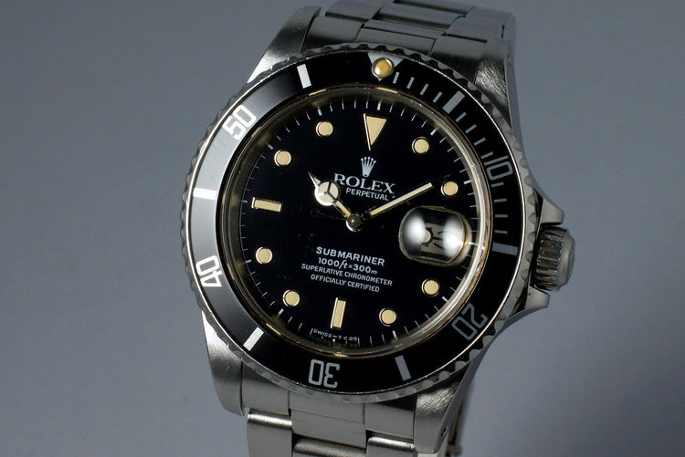 1985 Rolex Submariner 16800