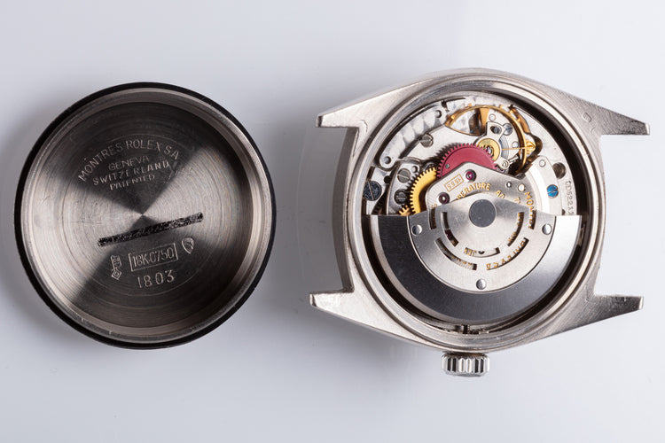 1965 Vintage Rolex 18K WG Day-Date 1803 Silver Door Stop No Lume Dial