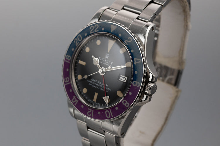 1970 Rolex GMT-Master 1675 with Fuchsia Bezel Insert