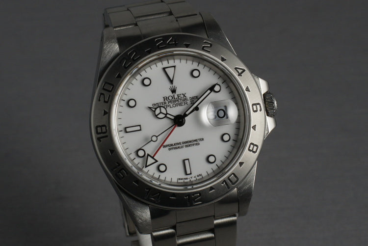Rolex Explorer II Ref: 16570 White Dial