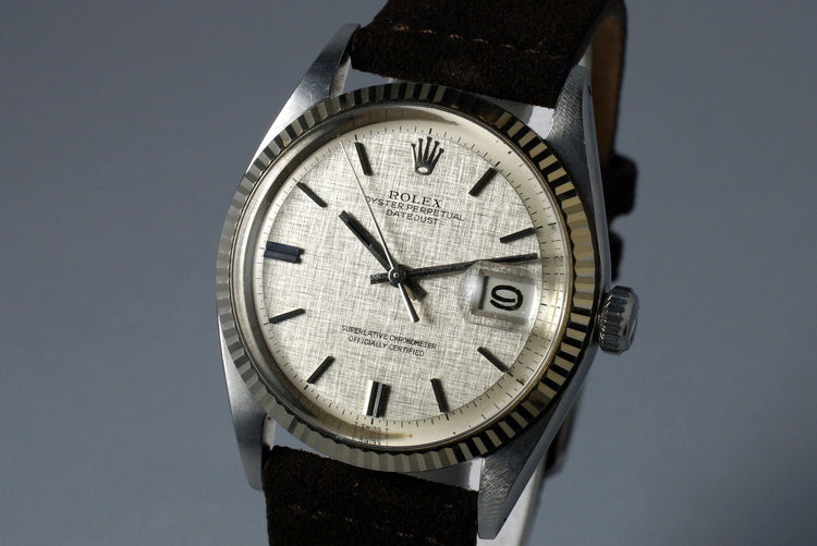 1971 Rolex Datejust 1601 Silver Linen Dial