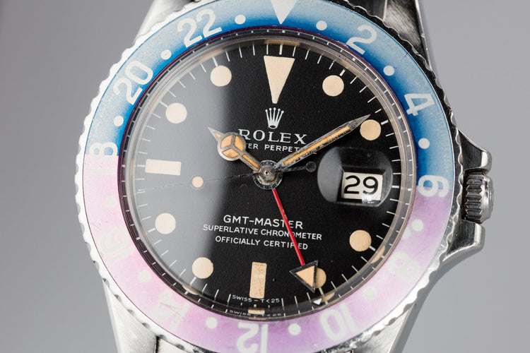 1967 Rolex GMT-Master 1675 with Fuchsia Insert