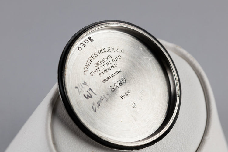 1955 Rolex Oyster 6480 with No Lume "Banana" Dial