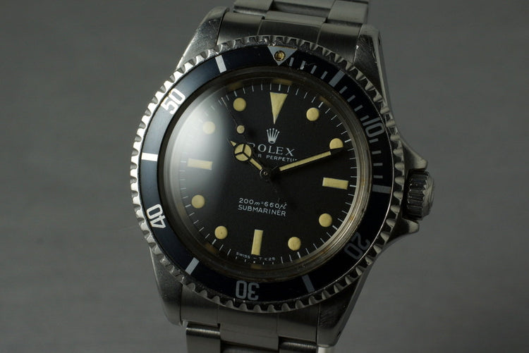 1967 Rolex Submariner 5513 Meters First with RSC Papers