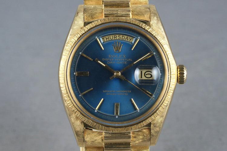 1971 Rolex 18K YG President1807 with Bark and Morellis Finish