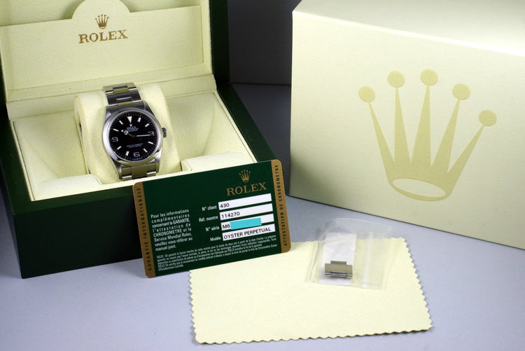 2007 Rolex Explorer 114270 with Box and Papers
