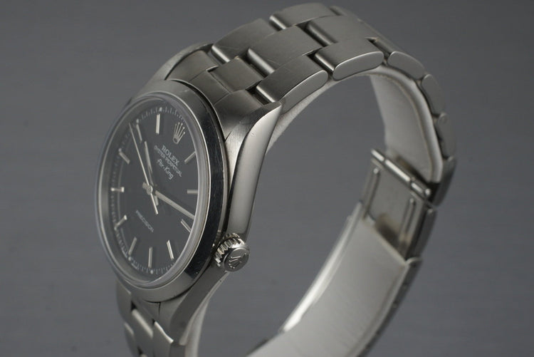 1997 Rolex Air King 14000 Black Dial with Box and Papers