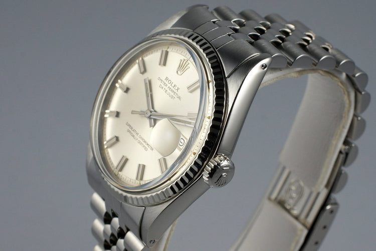 1970 Rolex DateJust 1601 Silver ‘Wide Boy’ Dial