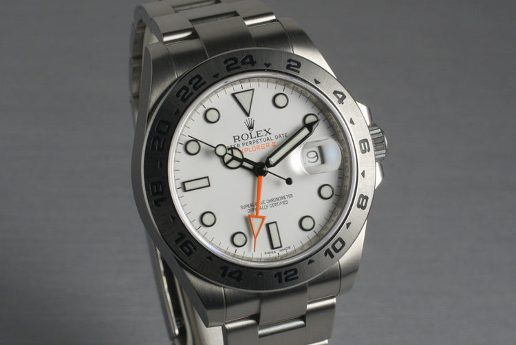 2011 Rolex Explorer II 216570 with Box and Papers