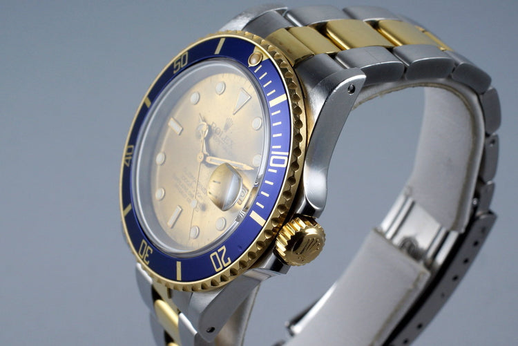 1987 Rolex Two Tone Submariner 16803 with Tropical Dial
