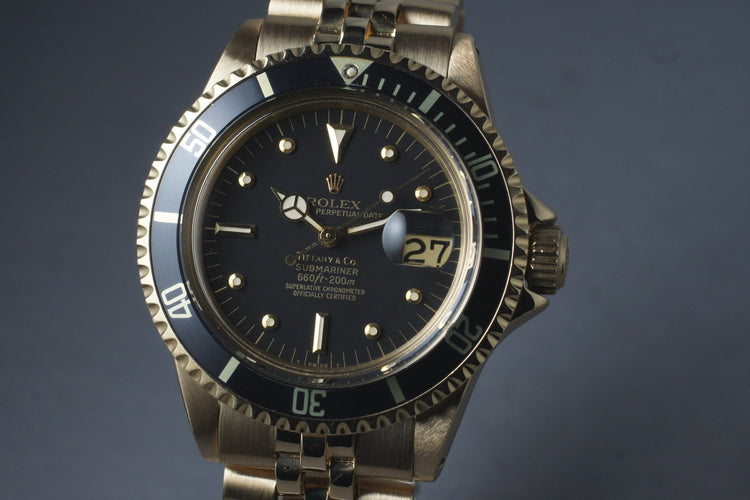 1969 Rolex 18K Submariner 1680 with Tiffany and Co Dial