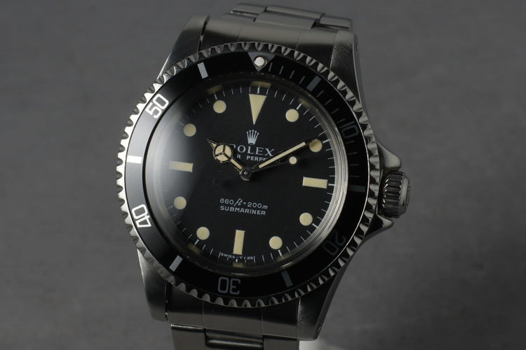 1975 Rolex Submariner 5513 with RSC papers
