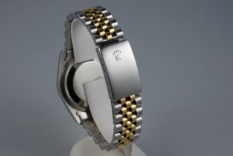 1988 Rolex Two Tone DateJust 16233 Factory Blue Vignette Diamond Dial