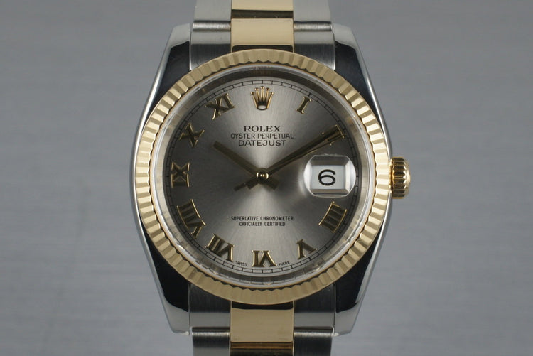 2003 Rolex Two Tone DateJust 116233 with Box and Papers