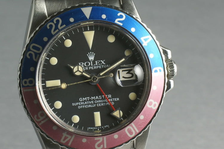 Rolex GMT 1675 Box and Papers