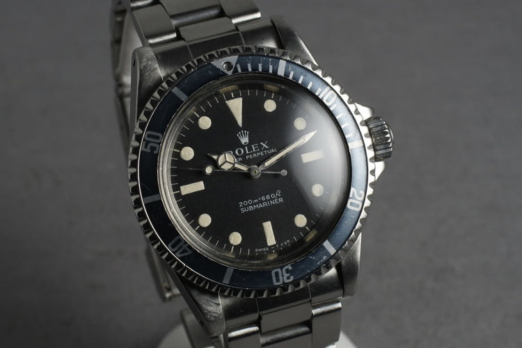 1967 Rolex Submariner 5513 with Meters First Dial with Faded Insert