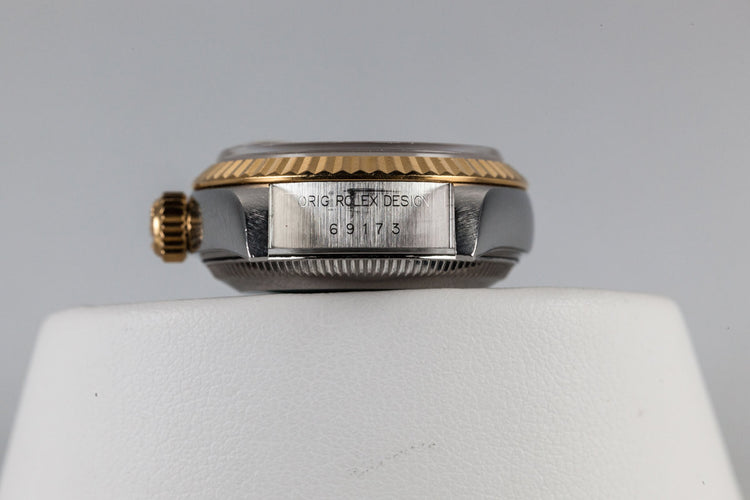 1995 Rolex Two Tone Ladies DateJust 69173 with Box and Papers