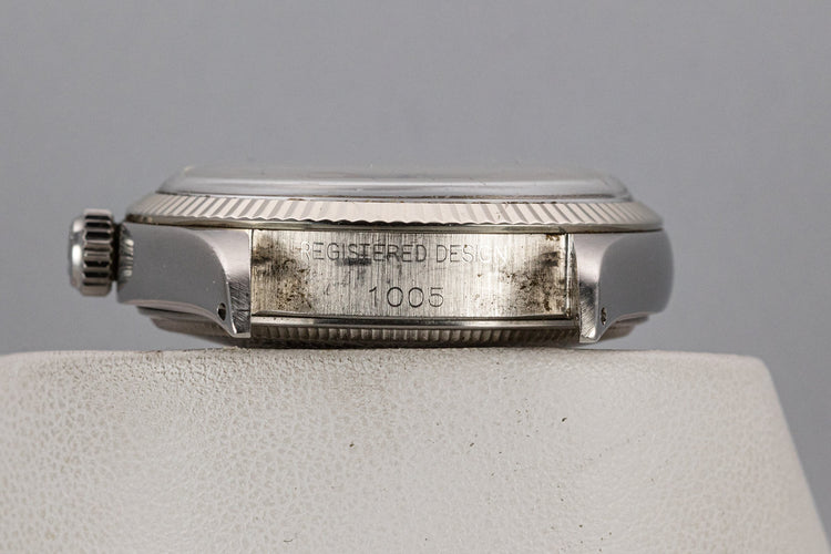 1972 Rolex Oyster Perpetual 1005 Silver No Lume Dial