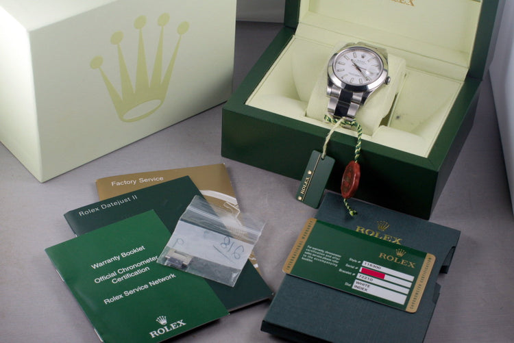 2013 Rolex DateJust With Box & Papers 116300 Mint