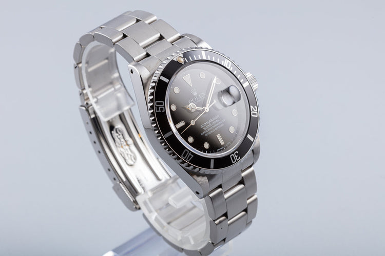 1996 Rolex Submariner 16610 with Box & Papers