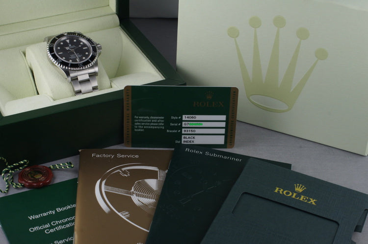 2010 Rolex Submariner 14060 with Box and Papers