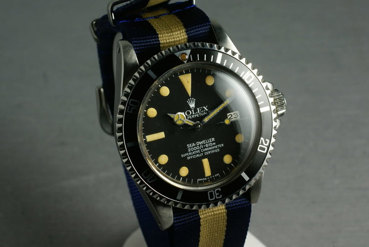 Rolex Sea Dweller Ref 1665 with creamy luminous