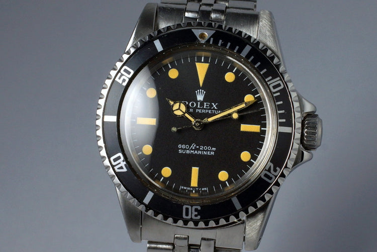 1970 Rolex Submariner 5513 Serif Dial